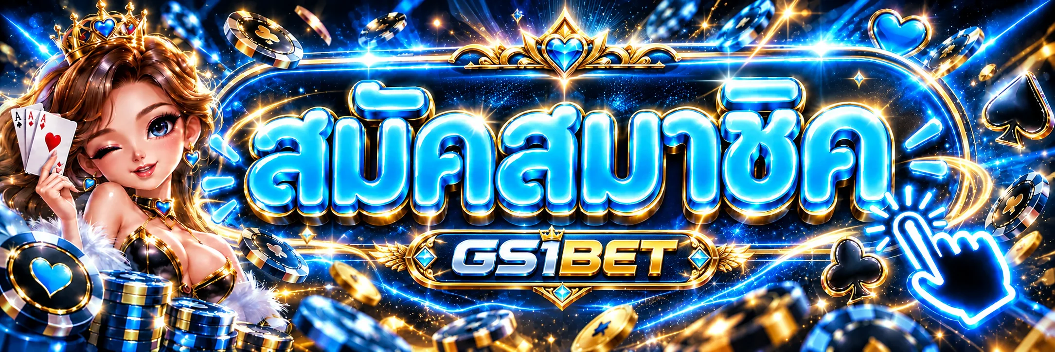 หน้าเข้าสู่ระบบและสมัครสมาชิก GS1BET